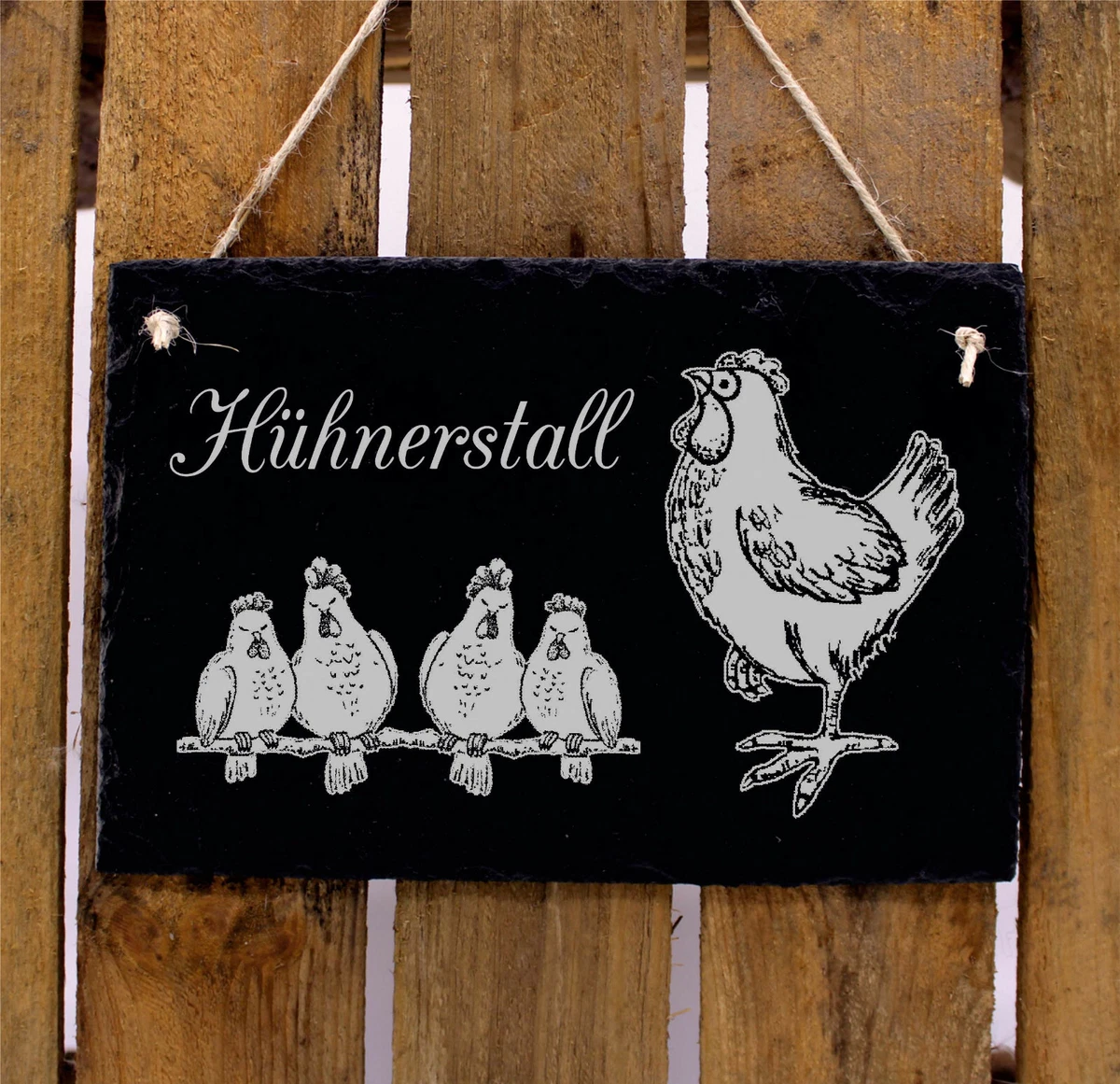 Metallschild Mit Hühnermotiv – Witzige Dekoration Für Stall, Garten Oder Wohnung