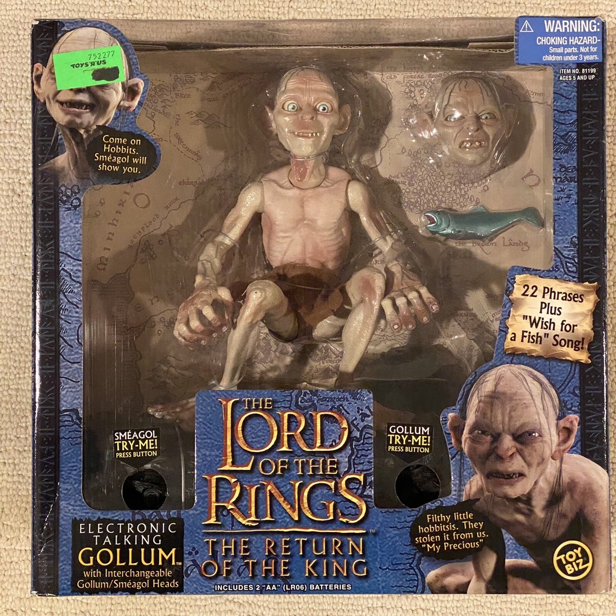 Lord Of The Rings Return of the King Electronic Talking Gollum