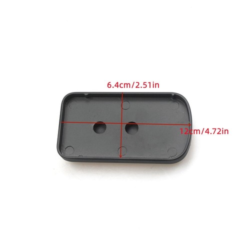 Black Brake Pedal Pad Cover Motorcycle For Harley Street Glides Kawasaki Vulcan - Picture 2 of 7