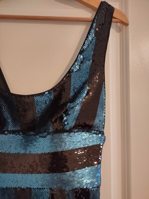 milly blue sequin dress MILLY Strapless Sequin Floral Dress