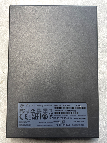 Seagate Backup Slim Plus Hard Drive Model SRD0VN2 (1TB Storage, PS4 Formatted) - Afbeelding 6 van 18