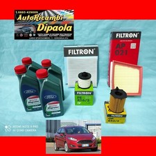 KIT TAGLIANDO FORD FIESTA VII 7 ( DAL17> ) 1.5 TDCI FORD CASTROL 5W30 + 4 FILTRI