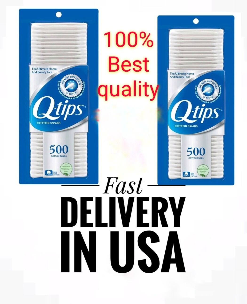 Q Tips Original Cotton Swabs 500 Count Includes Cotton Swabs Pack 2