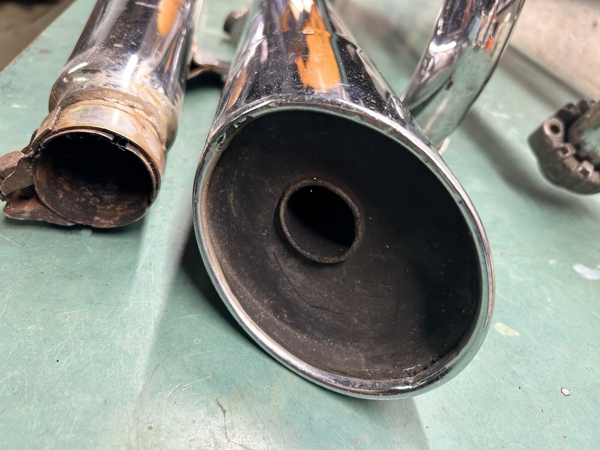 1982 82 Xj750 Yamaha OEM Maxim Exhaust System Header Pipes 1982 82 Xj750 Yamaha OEM Maxim Exhaust System Header Pipes