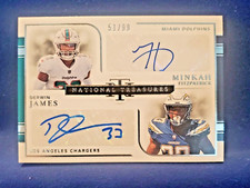 2018 National Treasures Minkah Fitzpatrick Derwin James Dual RC Auto /99