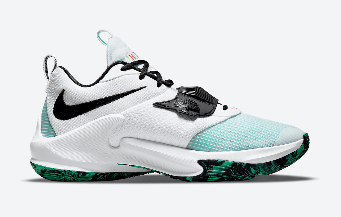 Nike Zoom Freak 3 WHITE EMERALD Giannis Sz 10.5 1 2 4 6 7 8 9 11