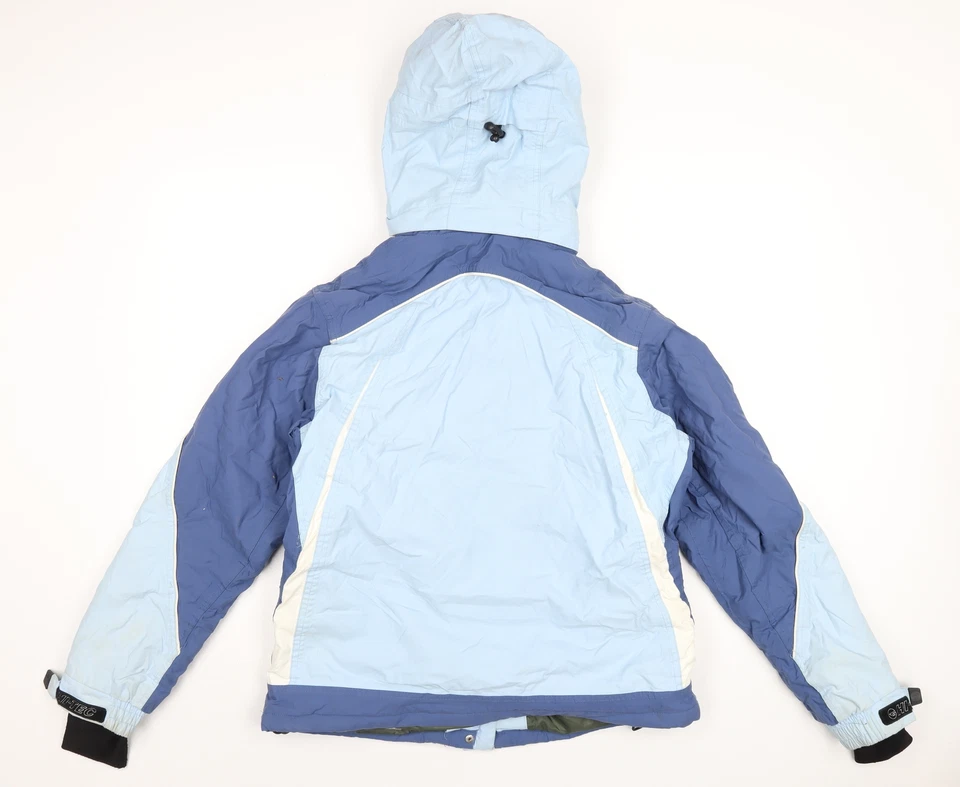Hi-Tec Womens Blue Rain Coat Size L Zip - Image 2 of 4