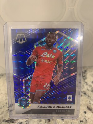 2021-22 Panini Mosaic Serie A Blue Mosaic Prizm Kalidou Koulibaly #36 Napoli /99