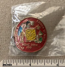 2004 OA NOAC Order of the Arrow Staff Shield MEDALLION Hiking Stick Boy Scout