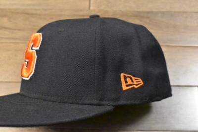 NEW ERA 59Fifty Syracuse Orange Fitted Hat 7 1/4 Navy | eBay