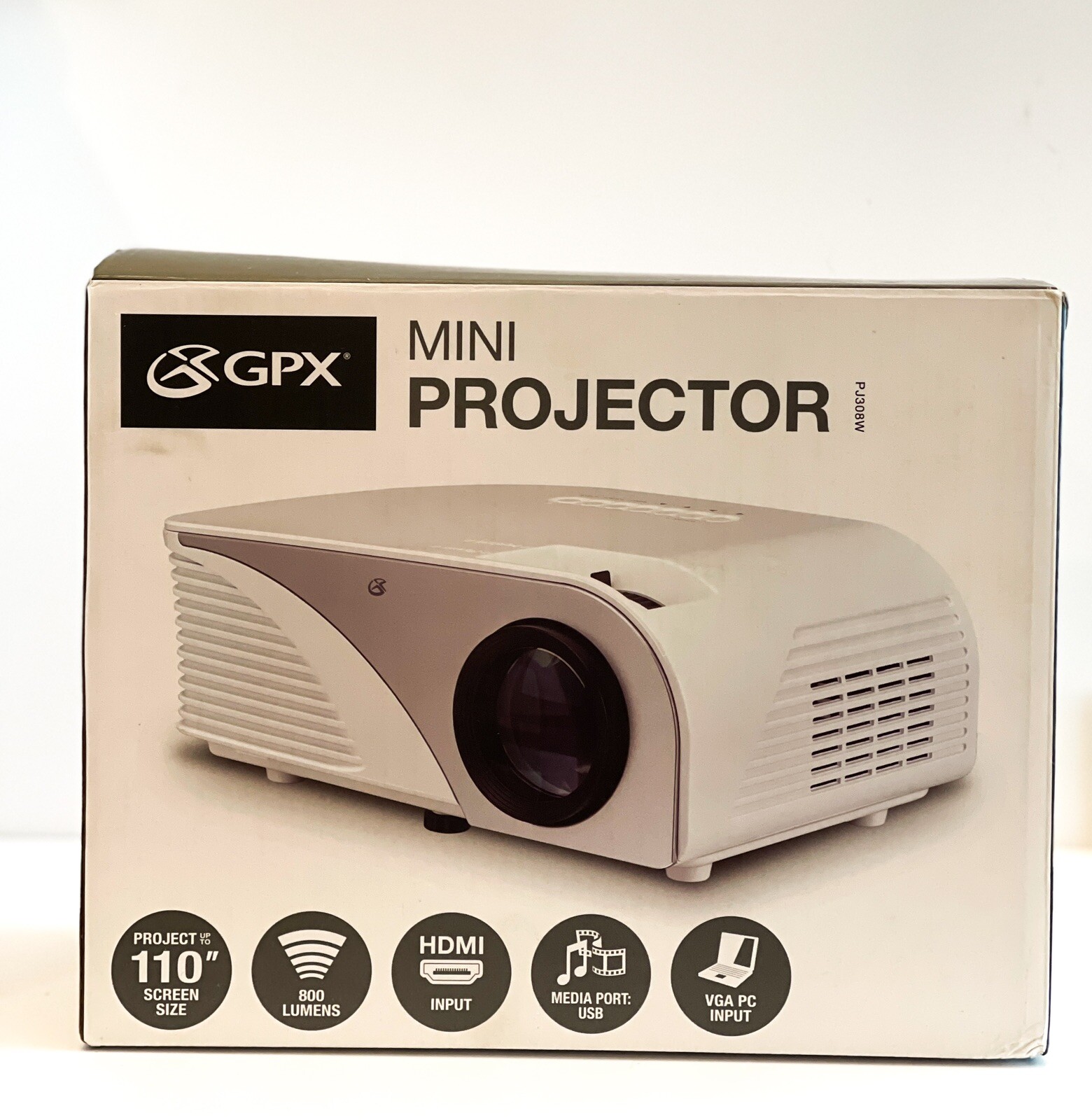 GPX Mini Projector 110” Screen Size-image