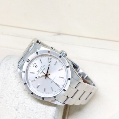 Rolex Oyster Perpetual 34mm Silver Sticks Dial Air-King REF: 14010M (K Series)