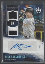 2018 Panini Diamond Kings Nicky Delmonic Rookie Materials Signatures Auto #/49