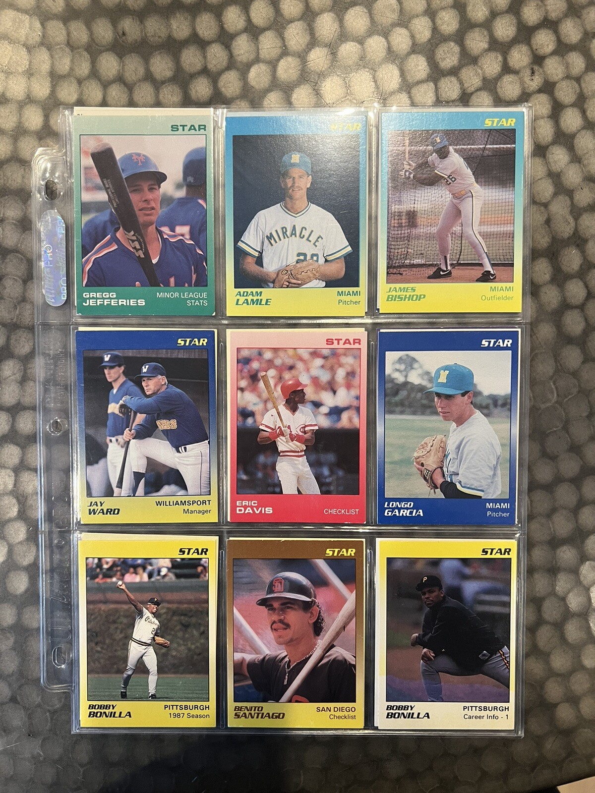 The Star Co. Baseball Lot! Set Builder! All Cards And Card Pages Included! 88-90