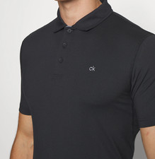 CALVIN KLEIN GOLF Mens Polo Shirt Black Size Small | DRI BREEZE