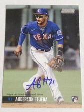 Anderson Tejada 2021 Topps Stadium Club Rookie Auto Rangers RC SCBA-AT