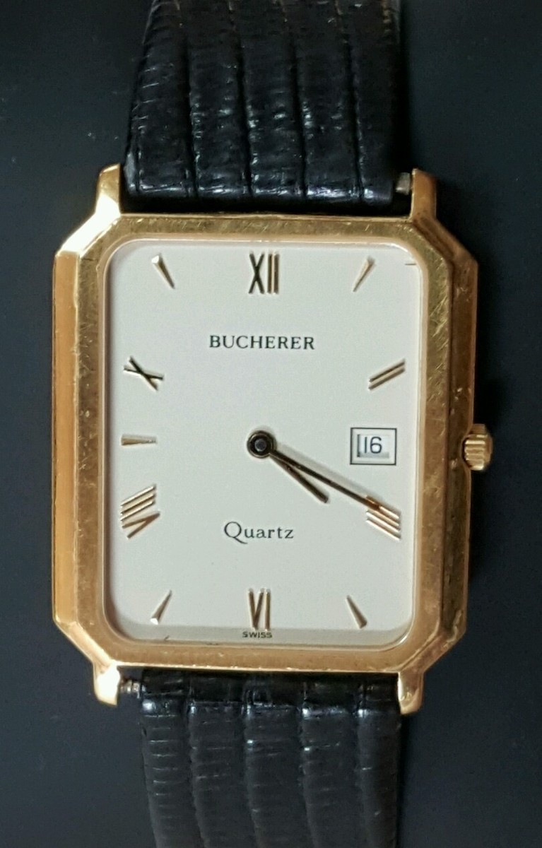 Vintage Gentleman's Men's Bucherer Quartz Swiss Made 256.502 Vintage Gentleman's Men's Bucherer Quartz Swiss Made 256.502
