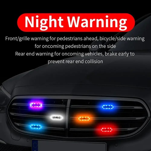 Solar Car Flashing Lights Car Alarm LED Indicator Warning Strobe Flashing Lamp - Picture 4 of 17