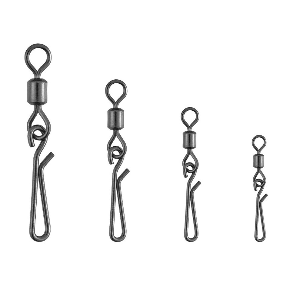 ROSCO Coastlock Snap Swivels - Size 2/0, 225lb Test, Brass & Stainless Steel - 25 Pack