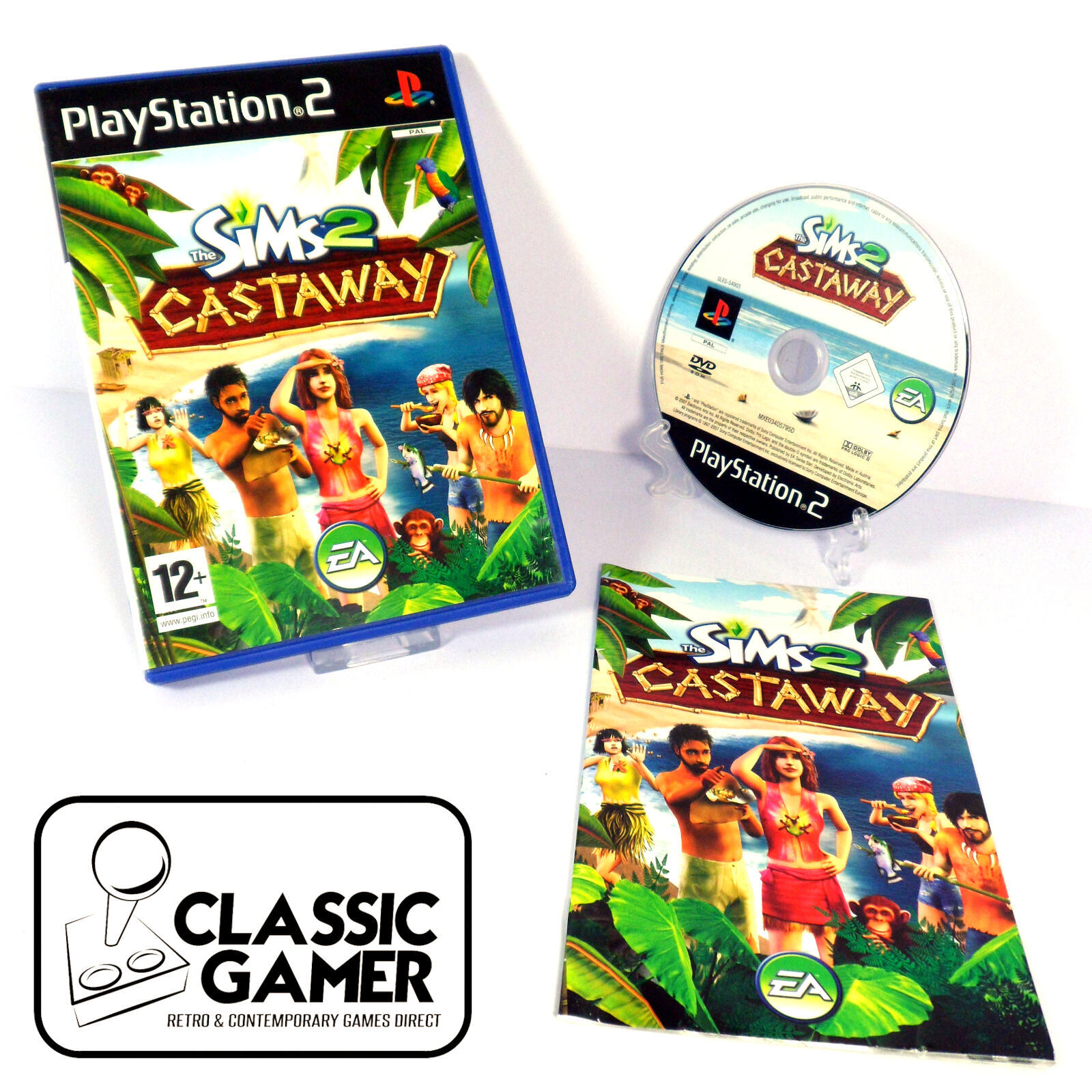 The Sims 2 Castaway (PS2) *NEAR MINT*