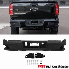 Black Rear Step Bumper Assembly For Chevrolet Colorado GMC Canyon 2015-2022