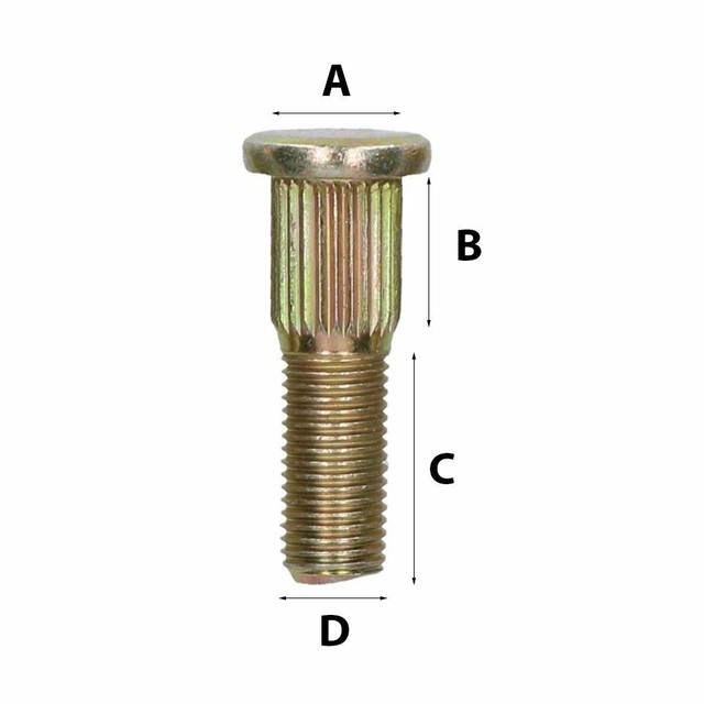 7/16" UNF Replacement Wheel Studs for Trailer Suspension Hubs Hub Pack