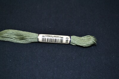 Anchor Cotton Threads for Embroidery Shade 860 Laurel Green Medium Light