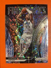2021-22 Prizm Donovan Mitchell Fireworks Fast Break Prizm #10 Utah Jazz