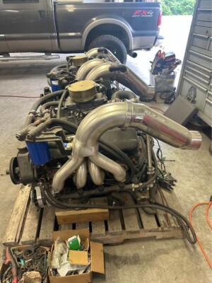 Twin BBC 454 Mercruiser 7.4L Marine Engines from Donzi Twin BBC 454 Mercruiser 7.4L Marine Engines from Donzi