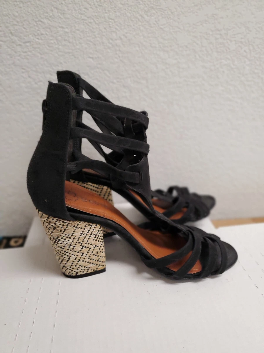 Cream shoes block heel cheap