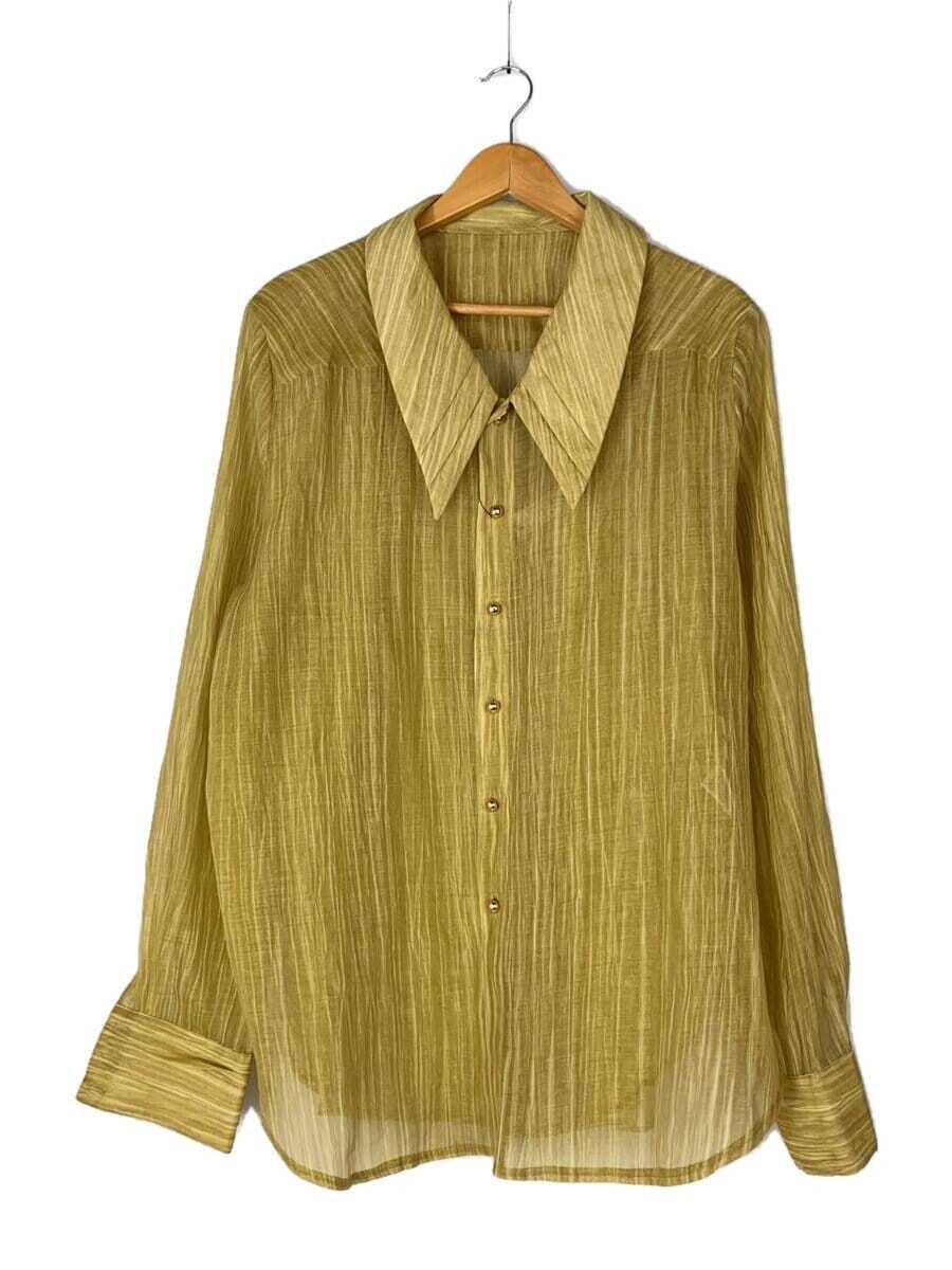トップス seyto 24aw Velour striped shear shirt seyto 24aw Velour striped shear shirt