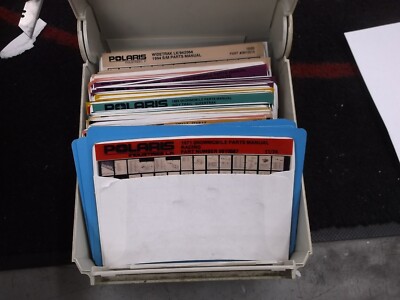 Vintage POLARIS Snowmobile Microfiche LOT OF 100 PLUS  1970's 1980's 1990's