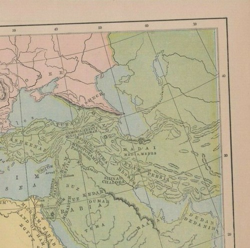Mapas de placas religiosas 1882 BIBLIA Países gentiles Hechos Apóstoles San Pablo - Imagen 7 de 12