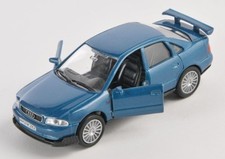 BLITZ VERSAND Audi A4 / A 4 blau / blue 1:34-39 Welly Modell Auto NEU & OVP