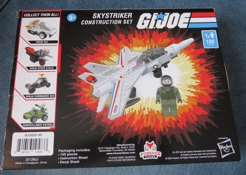 GI Joe Skystriker & Pilot 100 Pc. Construction Set NEW - Image 2 of 2