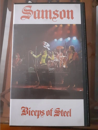 IRON MAIDEN SAMSON BRUCE DICKINSON HAND SIGNED VHS