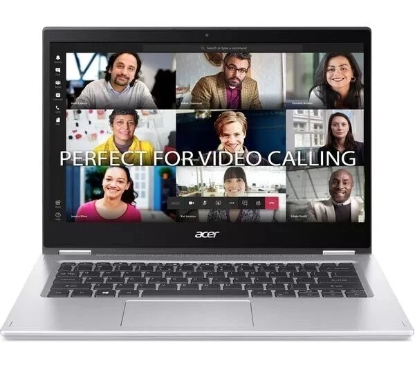 Acer Spin 1 Intel Pentium N6000 4GB 128GB SSD Full HD Touchscreen Display Silver - Image 4 of 4