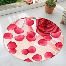 3D Pink Rose Petal NAO3730 Game Rug Mat Elegant Photo Carpet Mat Fay