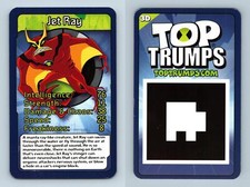 Tarjeta especial Jet Ray - Ben 10 Alien Force 2009 Top Trumps