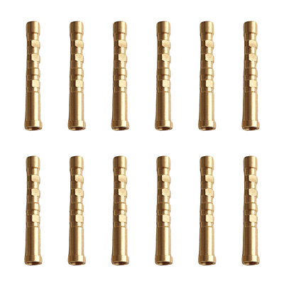 12 Stück Gold Tip Insert Messing .246'' 100 grain