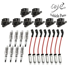 8pcs Ignition Coil & Spark Plug Kit For 2000-2006 GMC Yukon 4.8L V8