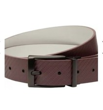 Nike Men's Reversible Golf Belt Matte Grey Maroon SZ LARGE 38-40 NEW