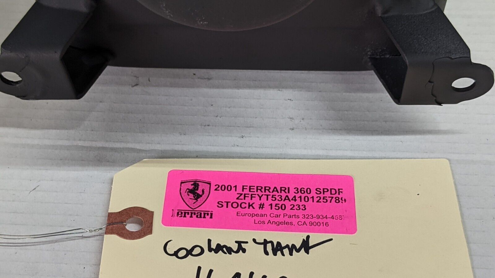 FERRARI 360 SPIDER PARTS ENGINE COOLING TANK RESERVOUR CONTAINER 164160