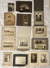 Lot Of Black And White Vintage Wedding Military Family School Photos