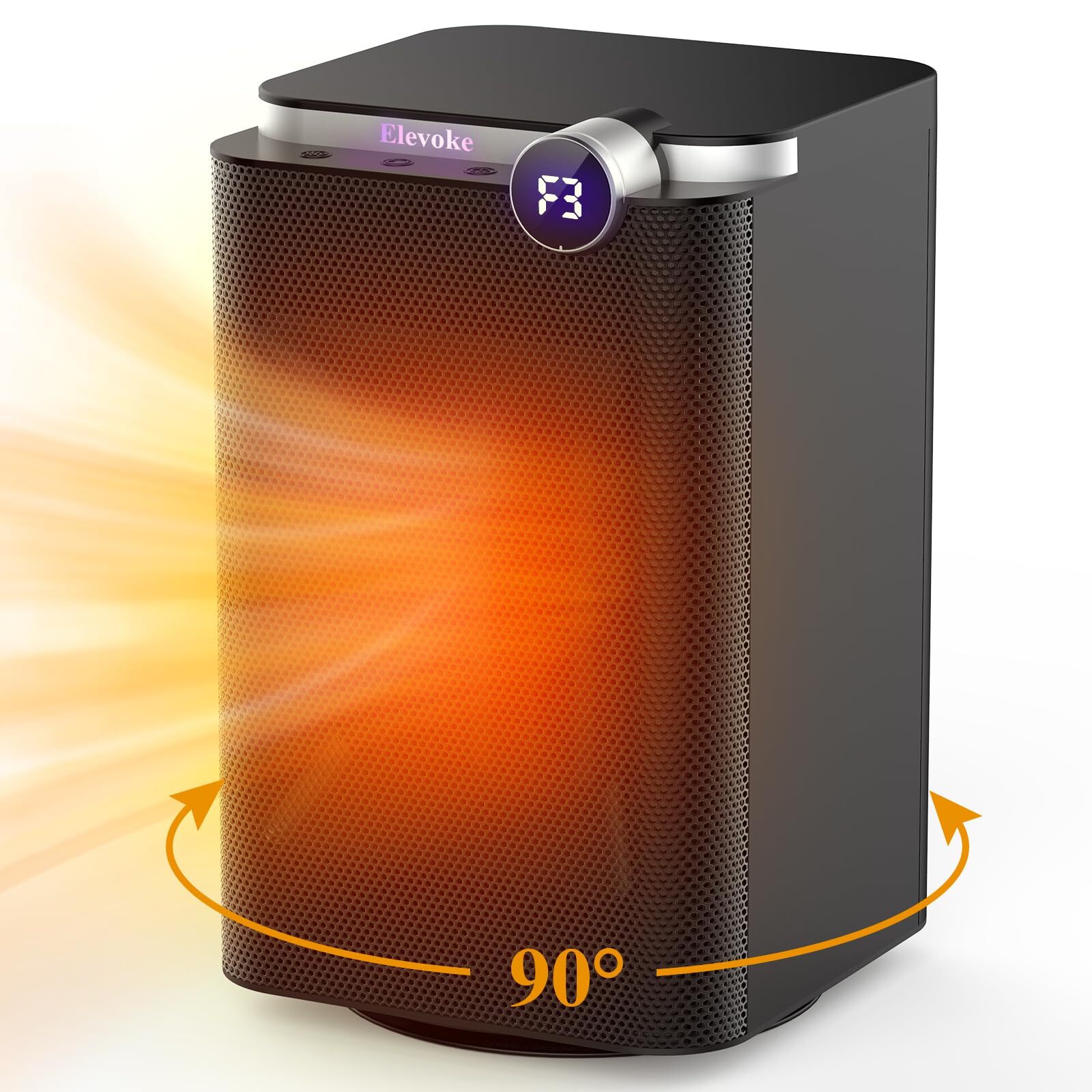 Space Heater, Space Heaters for Indoor Use, 1500W PTC Electric Heaters with 9...