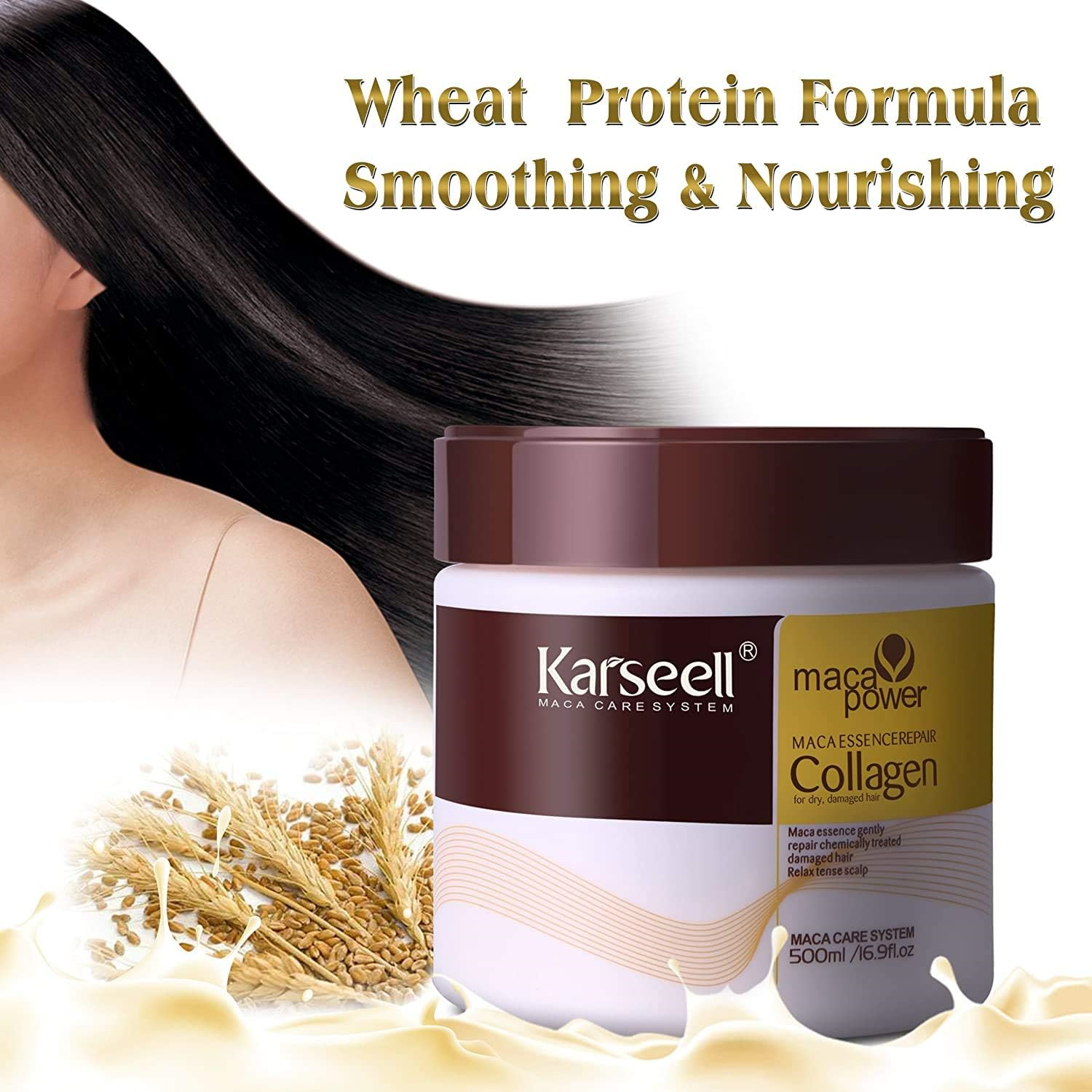 Karseell Hair Mask Collagen Treatment Natural Argan Oil Coconut