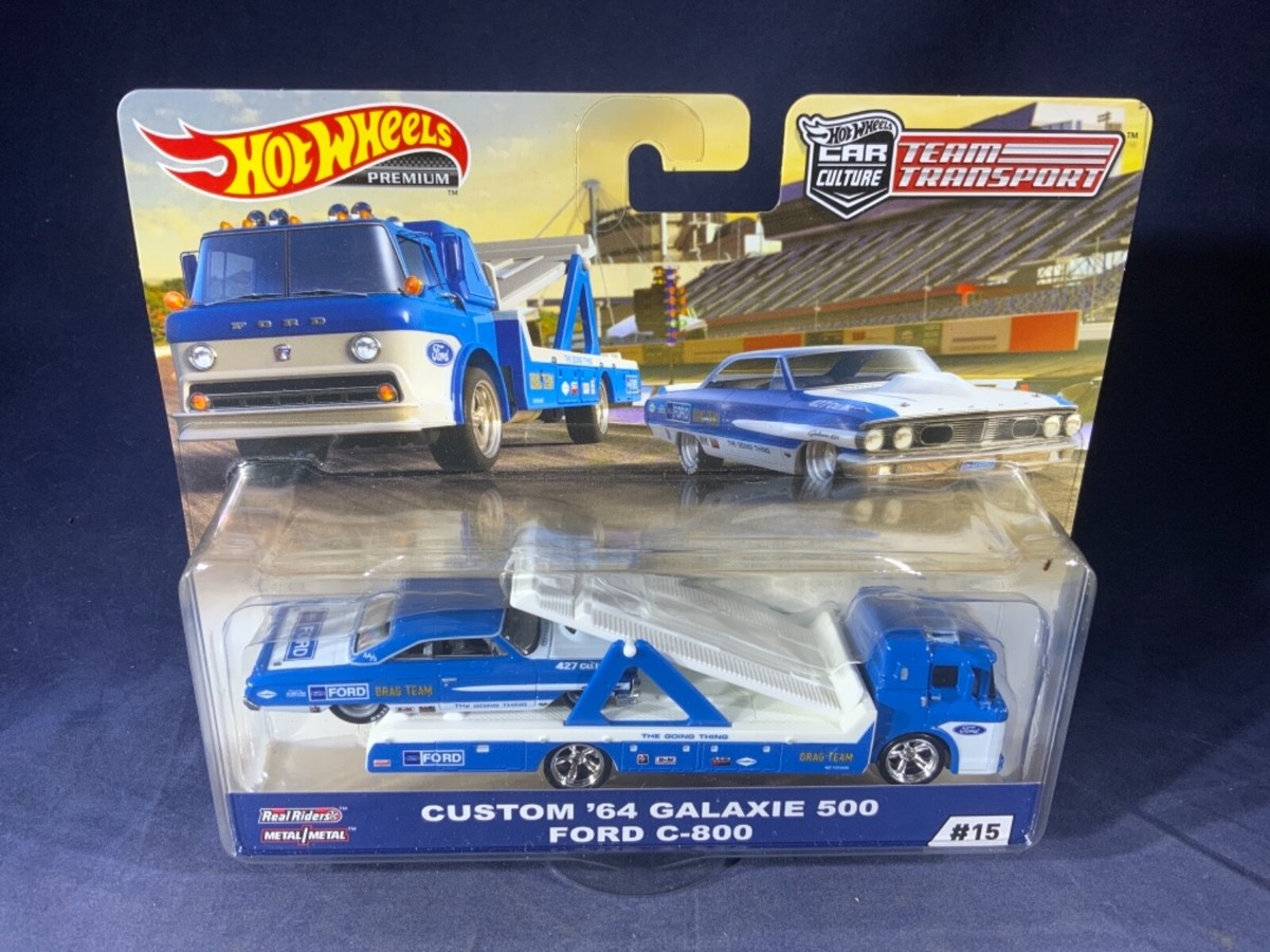 XL Hot Wheels C3 Special Set 限定500 E5-63 HOT WHEELS TEAM TRANSPORT - CUSTOM '64 GALAXIE 500 / FORD C