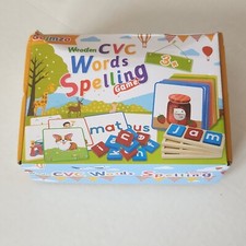 CVC Word Spelling Game Wooden Preschool Kinder Educational Learn GOJMZO Brand