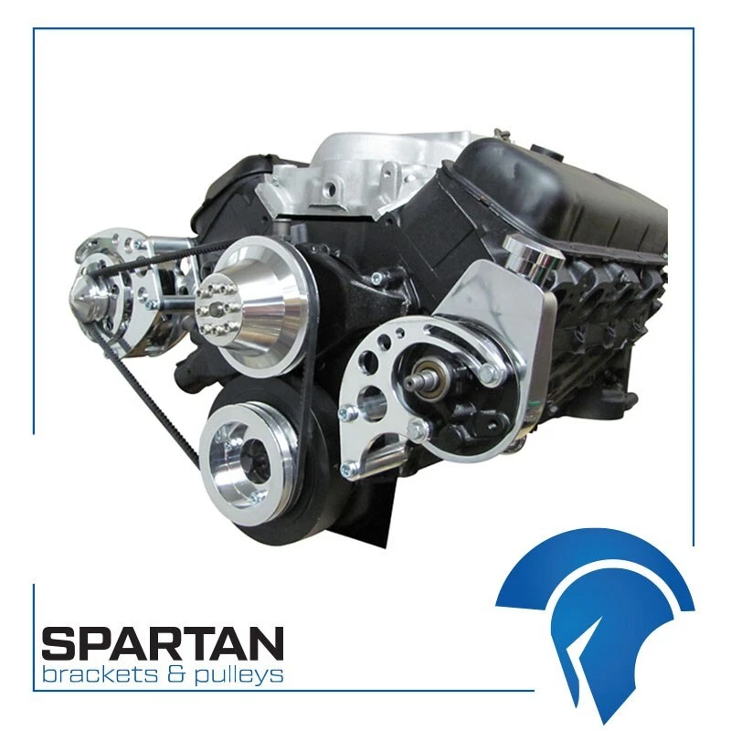 Kit de conversión de polea serpentina Chevy Big Block ALT PS BBC LWP 396 427 454 Foto 2 de 2