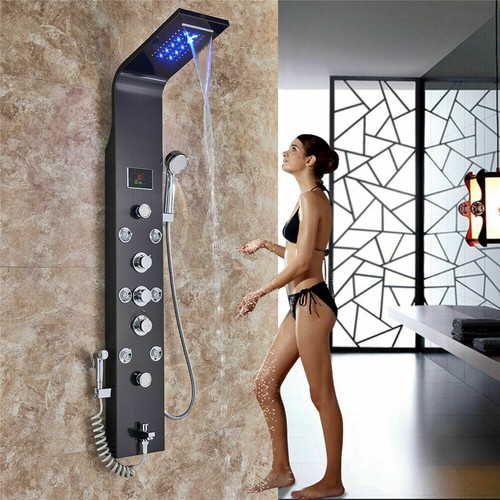 6 Función Panel de Ducha LED Columna de Hidromasaje Ducha de Acero Inoxidable ES - Imagen 4 de 12